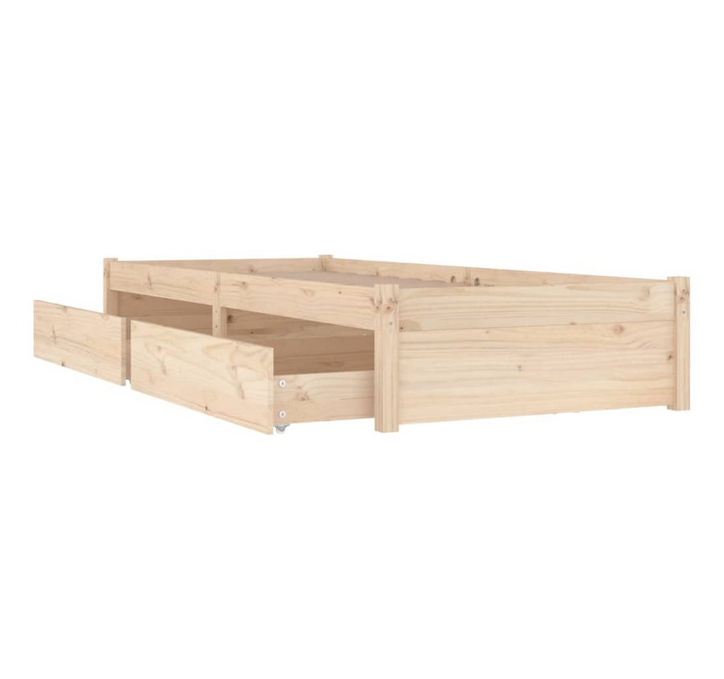 furnicato Bettgestell Bett mit Schubladen 100x200 cm (1-tlg) von furnicato