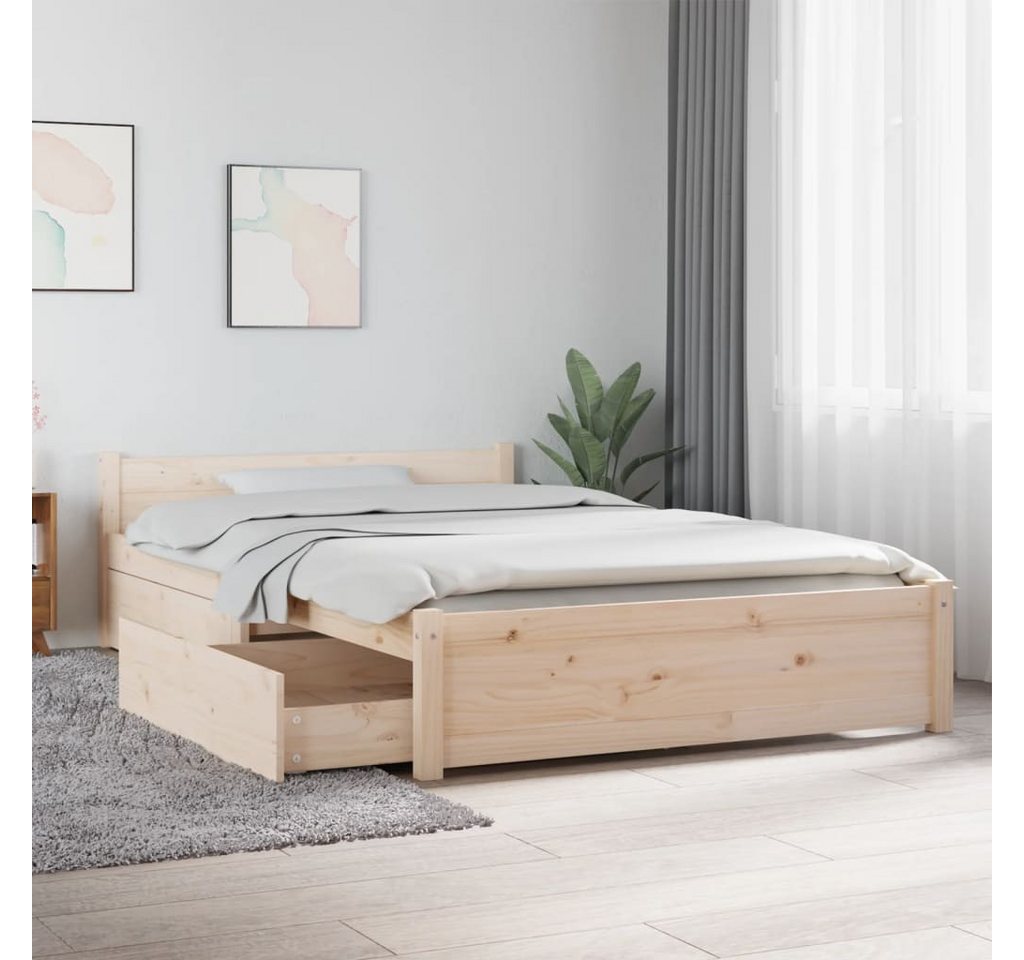 furnicato Bettgestell Bett mit Schubladen 120x190 cm furnicato Bettgestell Bett mit Schubladen 120x190 cm von furnicato