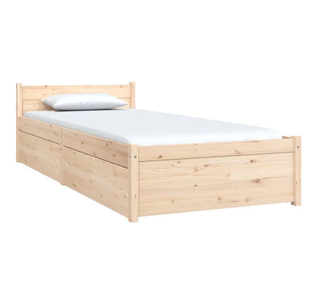 furnicato Bettgestell Bett mit Schubladen 75x190 cm furnicato Bettgestell Bett mit Schubladen 75x190 cm von furnicato