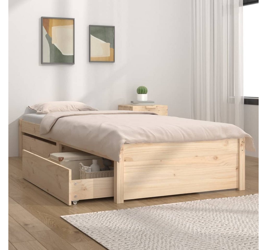 furnicato Bettgestell Bett mit Schubladen 90x190 cm furnicato Bettgestell Bett mit Schubladen 90x190 cm von furnicato