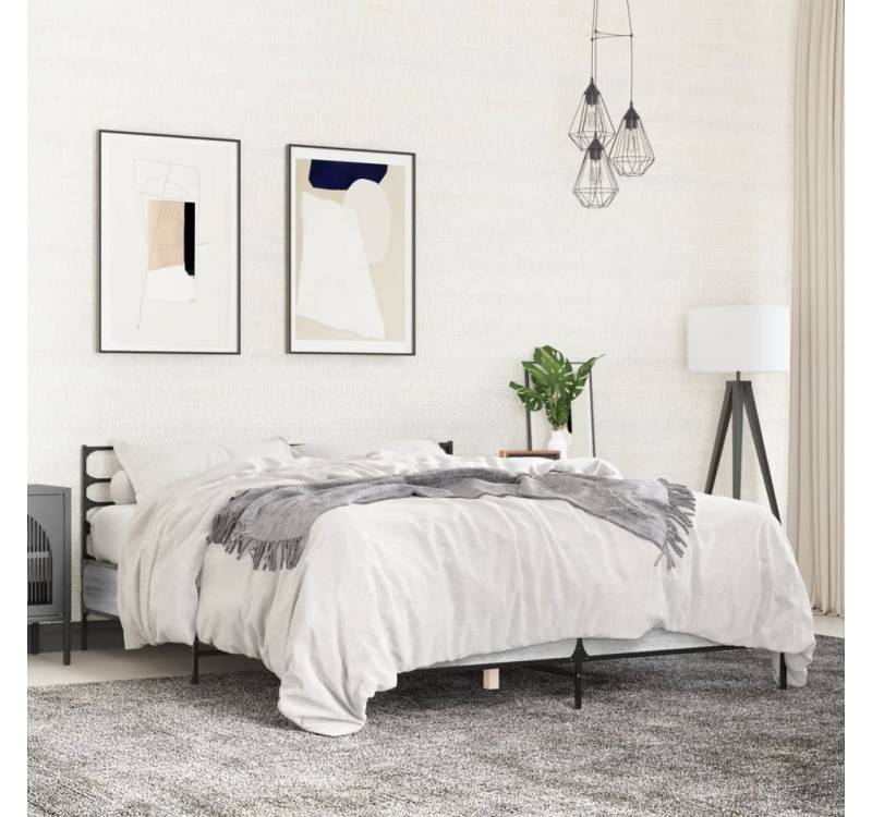 furnicato Bettgestell Grau Sonoma 120x200 cm Holzwerkstoff und Metall furnicato Bettgestell Grau Sonoma 120x200 cm Holzwerkstoff und Metall von furnicato