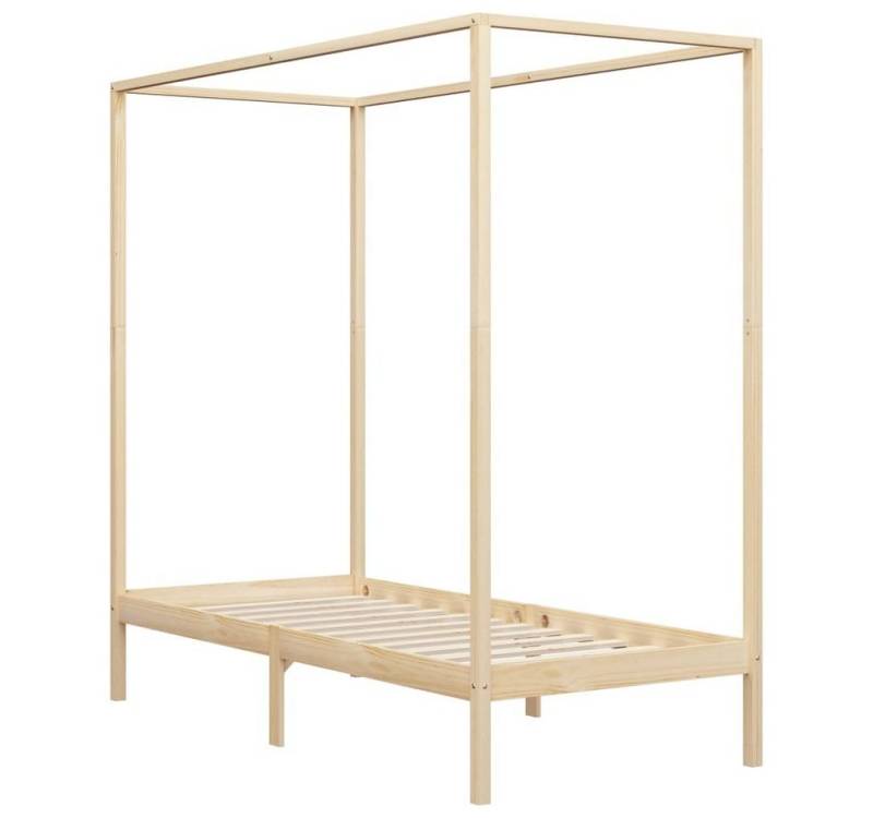 furnicato Bettgestell Himmelbett-Gestell Massivholz Kiefer 100 x 200 cm von furnicato