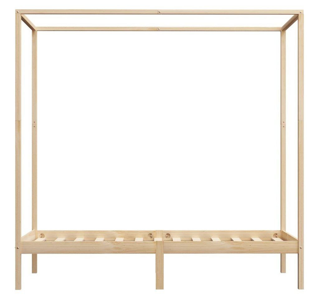 furnicato Bettgestell Himmelbett-Gestell Massivholz Kiefer 90 x 200 cm von furnicato