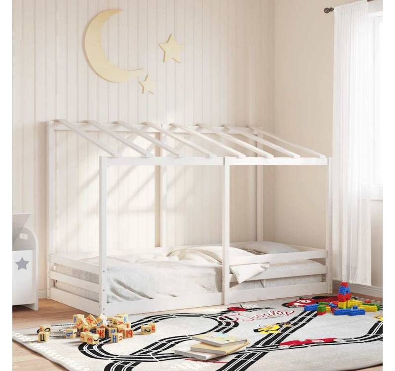 furnicato Bettgestell Kinderbett mit Dach Weiß 100x200 cm Massivholz Kiefer furnicato Bettgestell Kinderbett mit Dach Weiß 100x200 cm Massivholz Kiefer von furnicato