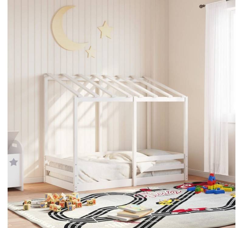 furnicato Bettgestell Kinderbett mit Dach Weiß 70x140 cm Massivholz Kiefer furnicato Bettgestell Kinderbett mit Dach Weiß 70x140 cm Massivholz Kiefer von furnicato