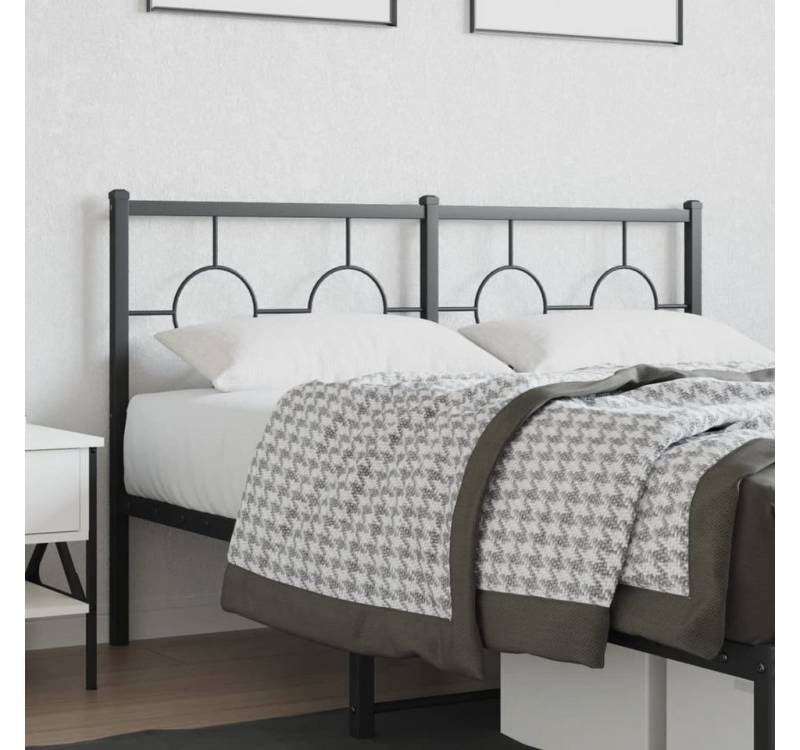 furnicato Bettgestell Kopfteil Metall Schwarz 135 cm furnicato Bettgestell Kopfteil Metall Schwarz 135 cm von furnicato