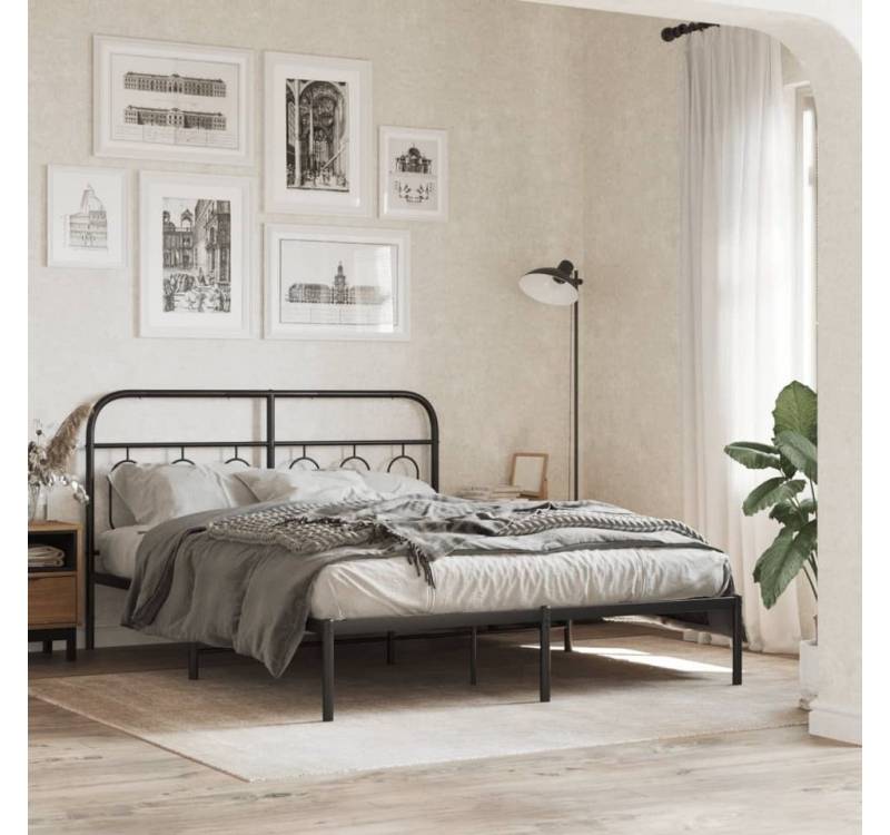 furnicato Bettgestell Kopfteil Metall Schwarz 137 cm furnicato Bettgestell Kopfteil Metall Schwarz 137 cm von furnicato