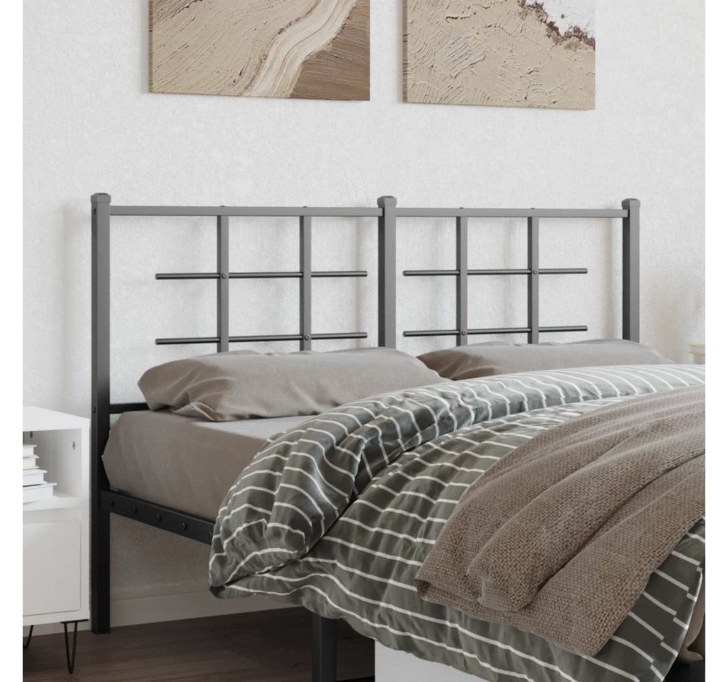furnicato Bettgestell Kopfteil Metall Schwarz 140 cm furnicato Bettgestell Kopfteil Metall Schwarz 140 cm von furnicato