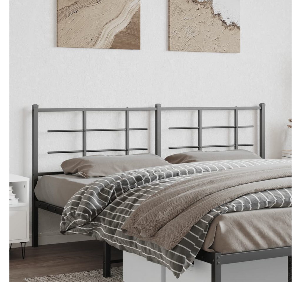 furnicato Bettgestell Kopfteil Metall Schwarz 193 cm furnicato Bettgestell Kopfteil Metall Schwarz 193 cm von furnicato