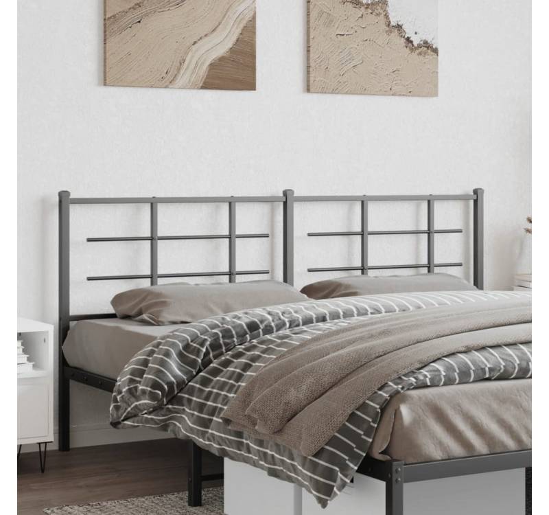furnicato Bettgestell Kopfteil Metall Schwarz 193 cm furnicato Bettgestell Kopfteil Metall Schwarz 193 cm von furnicato