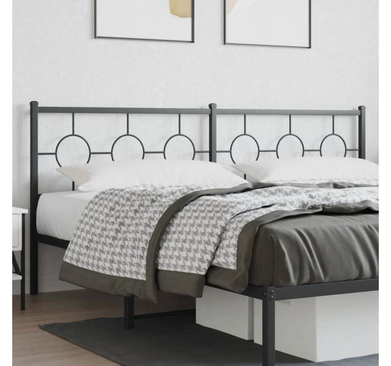 furnicato Bettgestell Kopfteil Metall Schwarz 193 cm furnicato Bettgestell Kopfteil Metall Schwarz 193 cm von furnicato