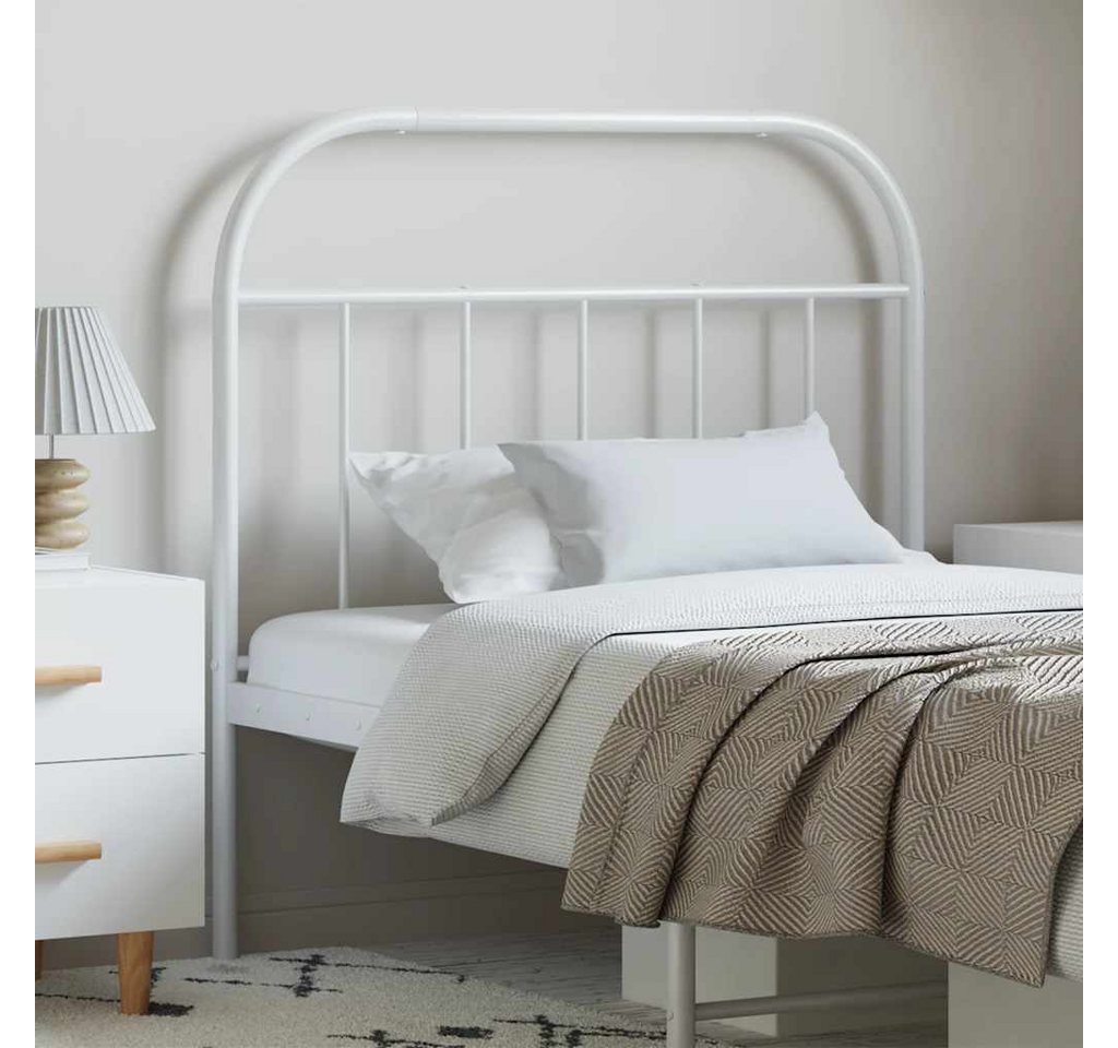 furnicato Bettgestell Kopfteil Metall Weiß 100 cm furnicato Bettgestell Kopfteil Metall Weiß 100 cm von furnicato