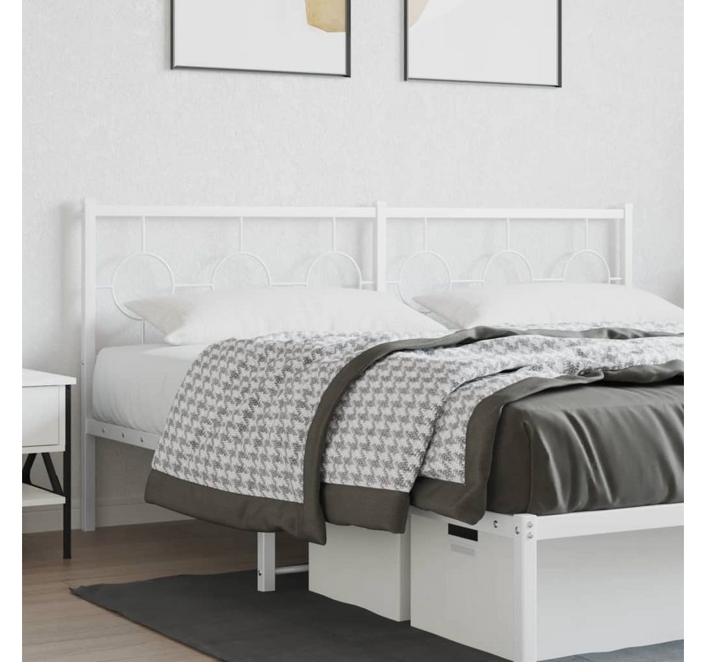 furnicato Bettgestell Kopfteil Metall Weiß 180 cm furnicato Bettgestell Kopfteil Metall Weiß 180 cm von furnicato