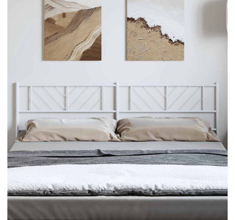 furnicato Bettgestell Kopfteil Metall Weiß 193 cm furnicato Bettgestell Kopfteil Metall Weiß 193 cm von furnicato