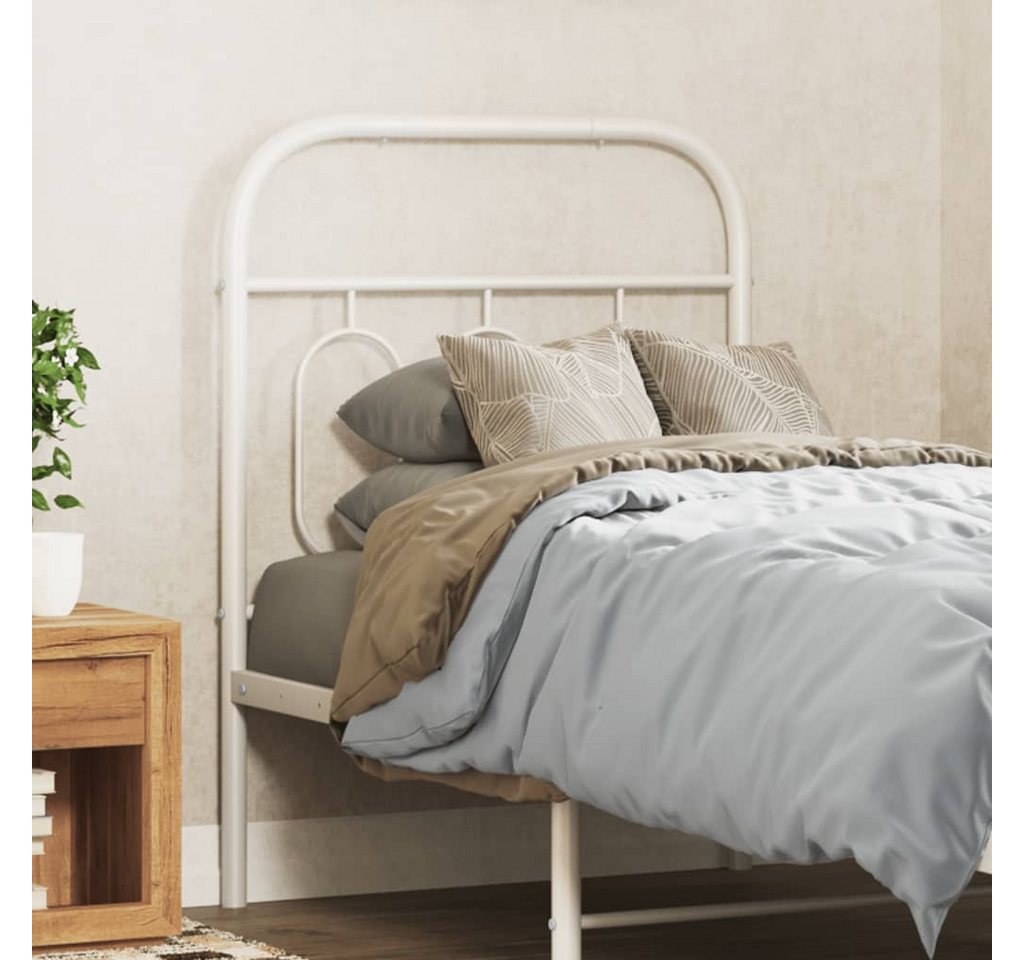furnicato Bettgestell Kopfteil Metall Weiß 75 cm furnicato Bettgestell Kopfteil Metall Weiß 75 cm von furnicato