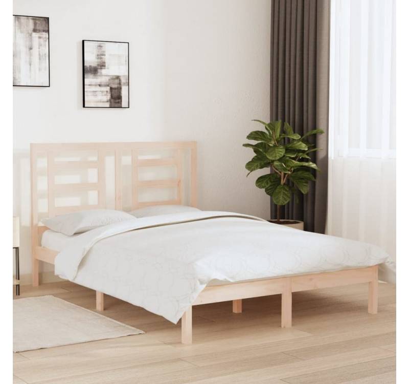 furnicato Bettgestell Massivholzbett ohne Matratze 140x200 cm Kiefernholz von furnicato