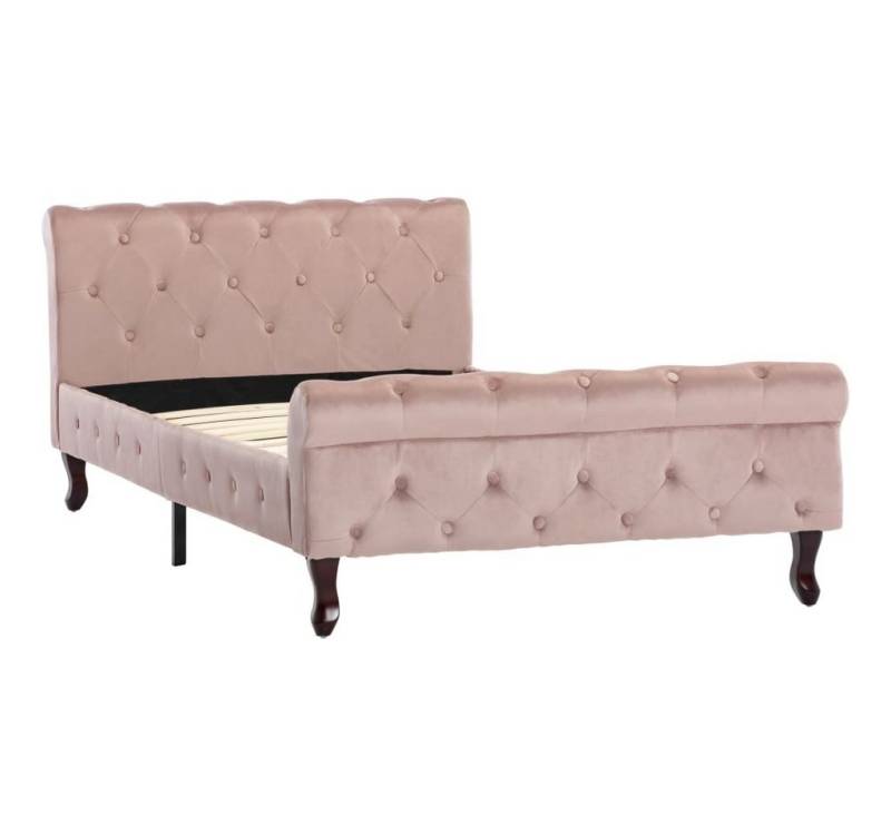 furnicato Bettgestell Rosa Samt 100 x 200 cm furnicato Bettgestell Rosa Samt 100 x 200 cm von furnicato