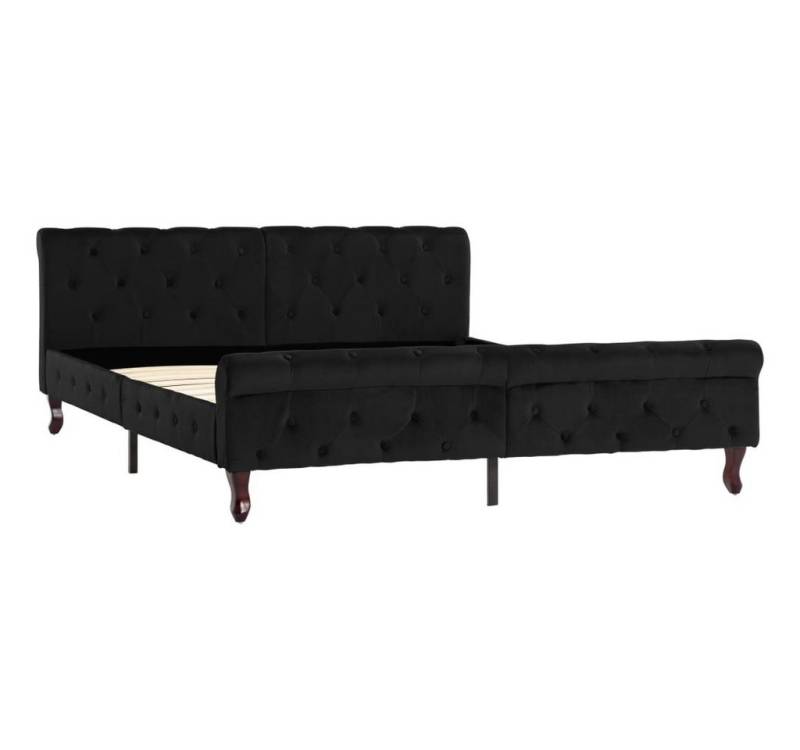 furnicato Bettgestell Schwarz Samt 160 x 200 cm furnicato Bettgestell Schwarz Samt 160 x 200 cm von furnicato