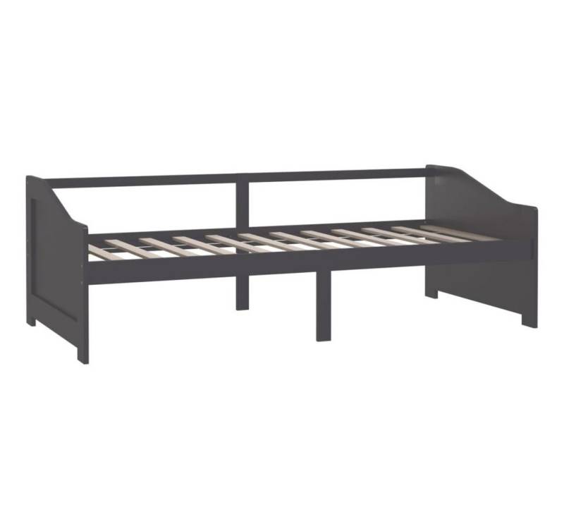 furnicato Bettgestell Tagesbett 3-Sitzer Dunkelgrau Massivholz Kiefer 90x200 cm von furnicato