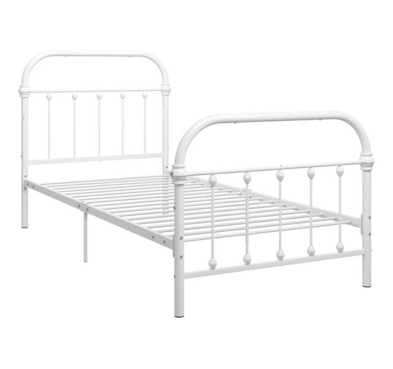 furnicato Bettgestell Weiß Metall 100 × 200 cm furnicato Bettgestell Weiß Metall 100 × 200 cm von furnicato