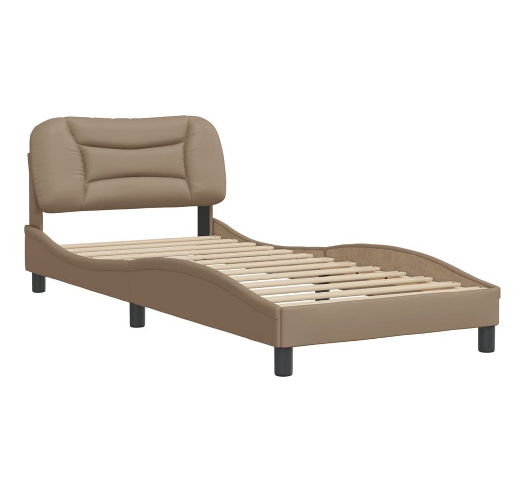 furnicato Bettgestell ohne Matratze "Hvar" Cappuccino-Braun 80x200 cm Kunstleder (1-tlg) von furnicato