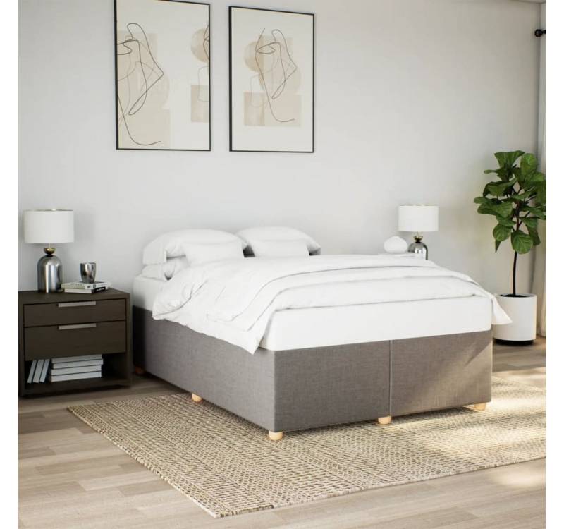 furnicato Bettgestell ohne Matratze Taupe 140x200 cm Stoff furnicato Bettgestell ohne Matratze Taupe 140x200 cm Stoff von furnicato