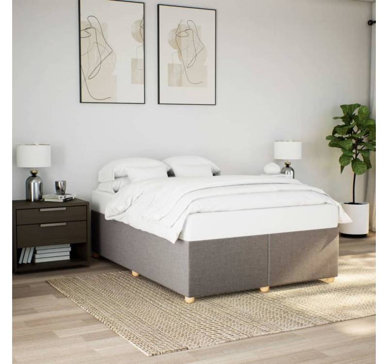furnicato Bettgestell ohne Matratze Taupe 160x200 cm Stoff furnicato Bettgestell ohne Matratze Taupe 160x200 cm Stoff von furnicato