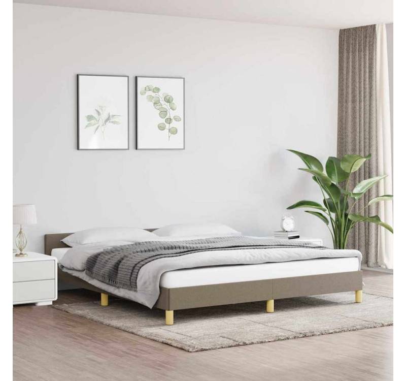 furnicato Bettgestell ohne Matratze Taupe 180x200 cm Stoff furnicato Bettgestell ohne Matratze Taupe 180x200 cm Stoff von furnicato