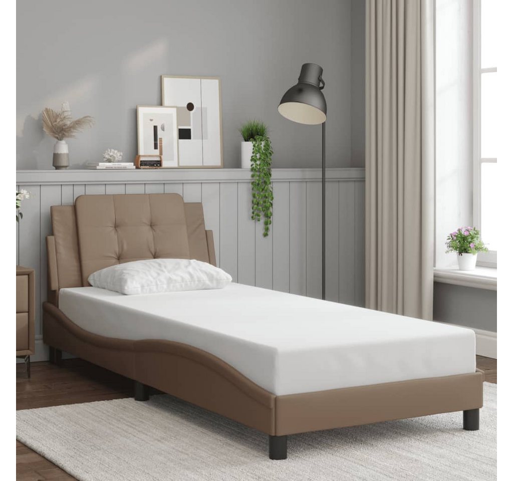 furnicato Bettgestell ohne Matratze "Zadar" Cappuccino-Braun 90x190 cm von furnicato