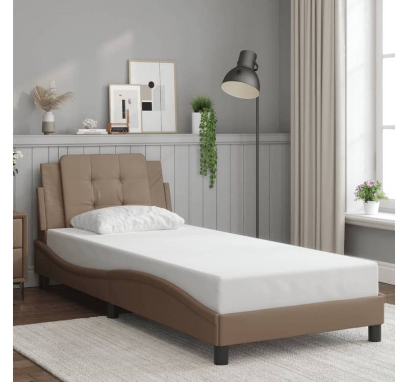 furnicato Bettgestell ohne Matratze "Zadar" Cappuccino-Braun 90x190 cm von furnicato