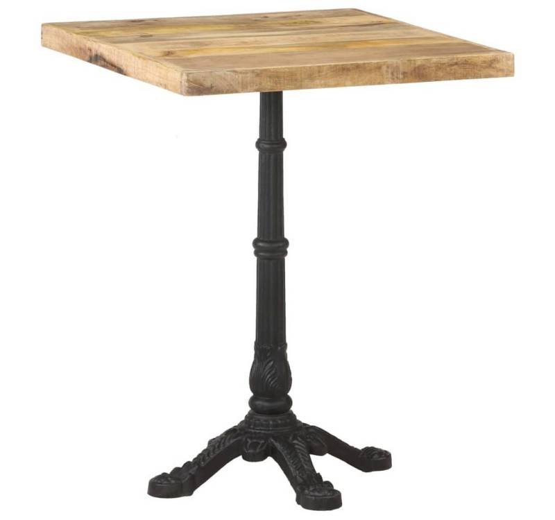 furnicato Bistrotisch 60x60x77 cm Raues Massivholzholz (1-St) von furnicato