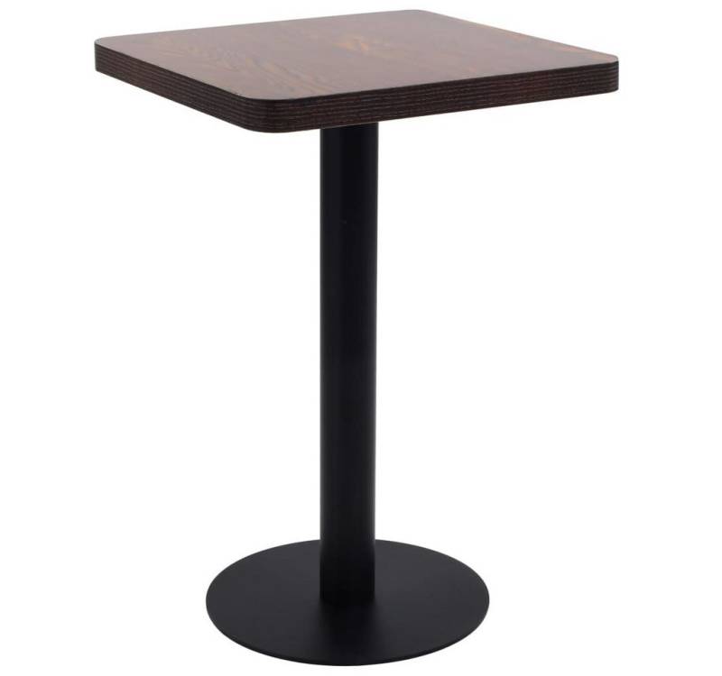 furnicato Bistrotisch Dunkelbraun 50x50 cm MDF (1-St) von furnicato