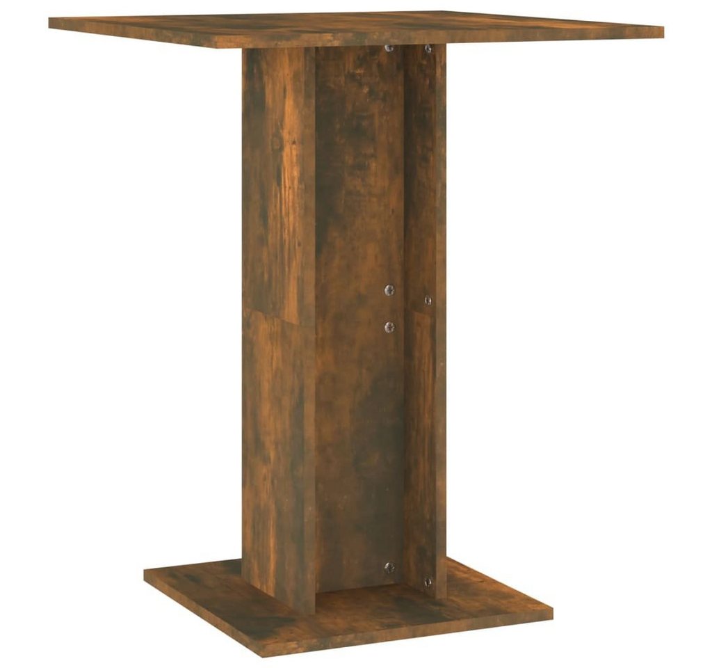 furnicato Bistrotisch Räuchereiche 60x60x75 cm Holzwerkstoff (1-St) von furnicato
