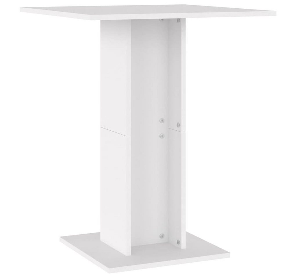 furnicato Bistrotisch Weiß 60x60x75 cm Holzwerkstoff (1-St) von furnicato
