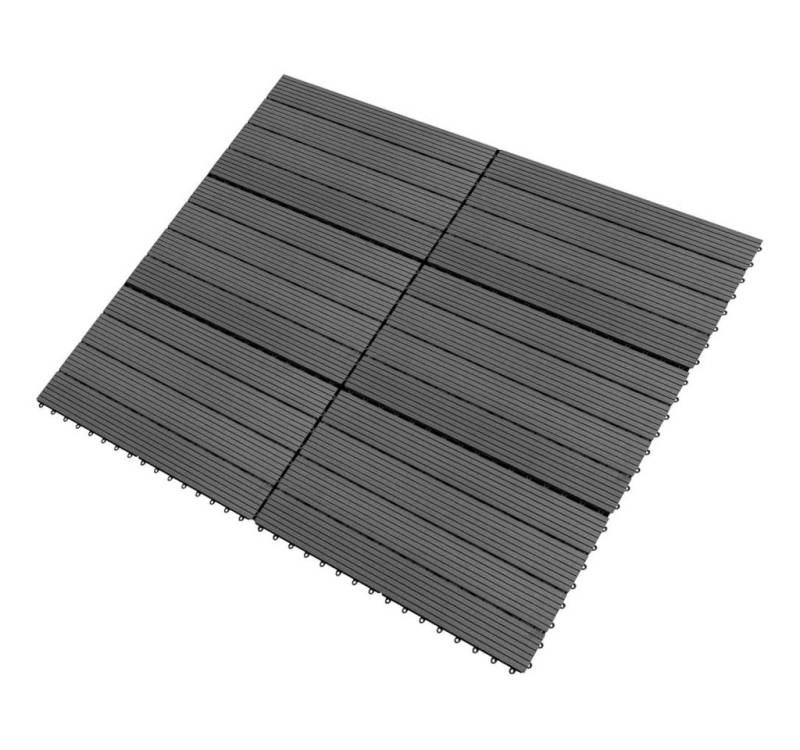 furnicato Bodenfliese WPC-Fliesen 60x30 cm 6 Stk. 1m² Grau, 60x30, Grau furnicato Bodenfliese WPC-Fliesen 60x30 cm 6 Stk. 1m² Grau, 60x30, Grau von furnicato