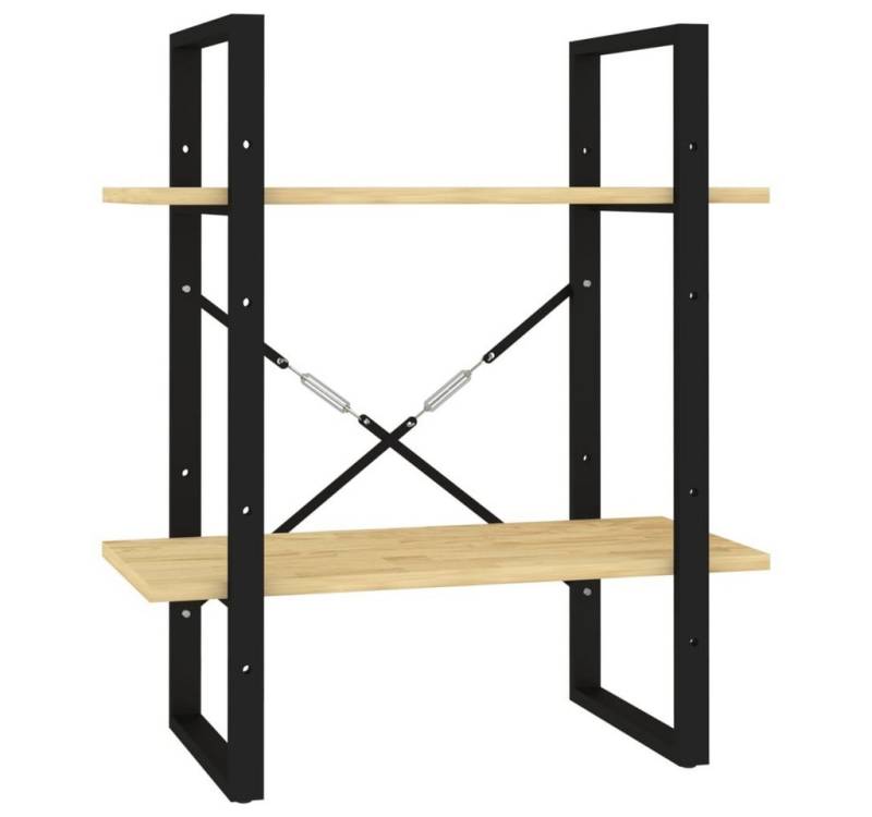 furnicato Bücherregal 2 Böden 60x30x70 cm Massivholz Kiefer, 1-tlg. von furnicato