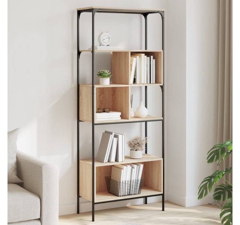 furnicato Bücherregal 5 Böden Sonoma-Eiche 76x33x188,5 cm Holzwerkstoff, 1-tlg. von furnicato