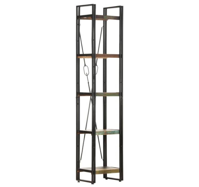 furnicato Bücherregal 5 Fächer 40x30x180 cm Altholz Massiv, 1-tlg. von furnicato