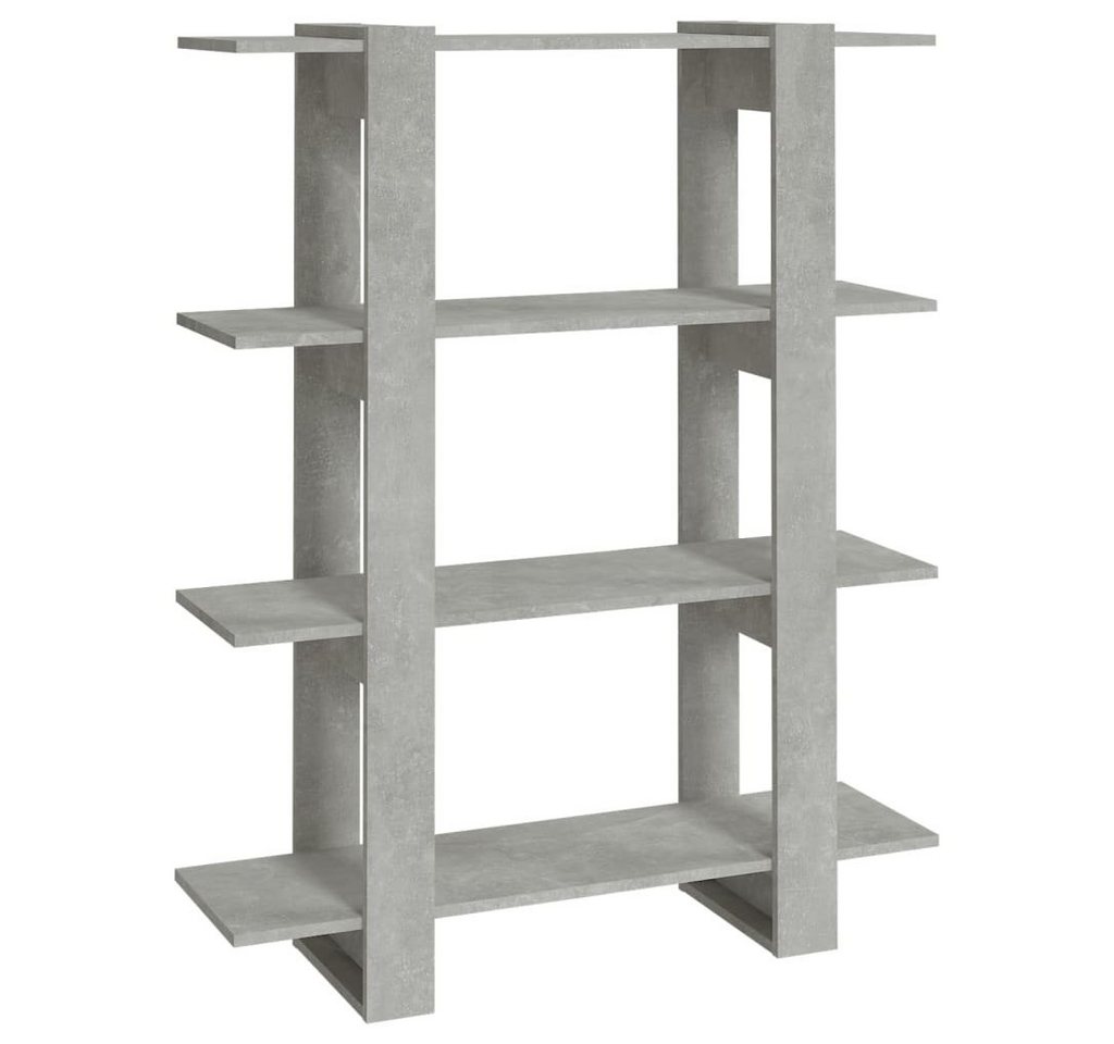 furnicato Bücherregal Bücherregal/Raumteiler Betongrau 100x30x123,5 cm, 1-tlg. von furnicato
