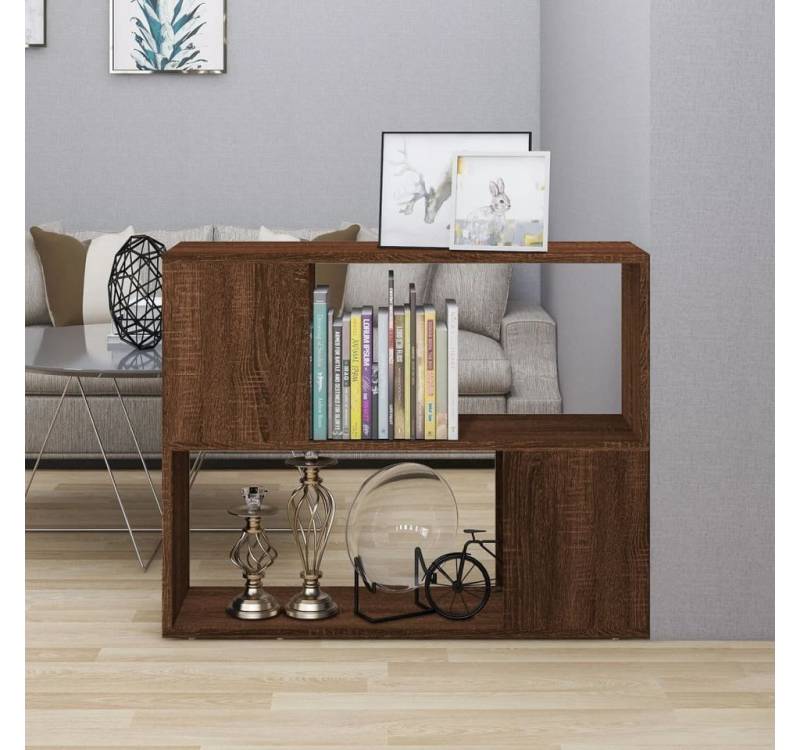 furnicato Bücherregal Bücherregal/Raumteiler Braun Eichen-Optik 80x24x63 cm, 1-tlg. furnicato Bücherregal Bücherregal/Raumteiler Braun Eichen-Optik 80x24x63 cm, 1-tlg. von furnicato