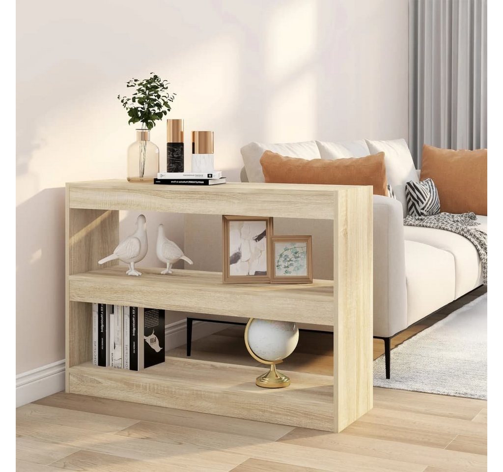 furnicato Bücherregal Bücherregal/Raumteiler Sonoma-Eiche 100x30x72 cm, 1-tlg. von furnicato