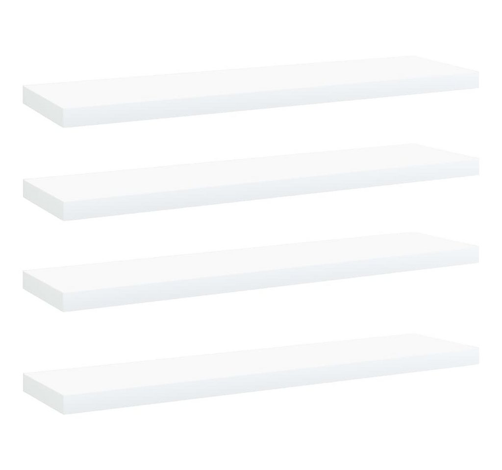 furnicato Bücherregal Bücherregal-Bretter 4 Stk. Weiß 40x10x1,5 cm Holzwerkstoff, 4-tlg. von furnicato