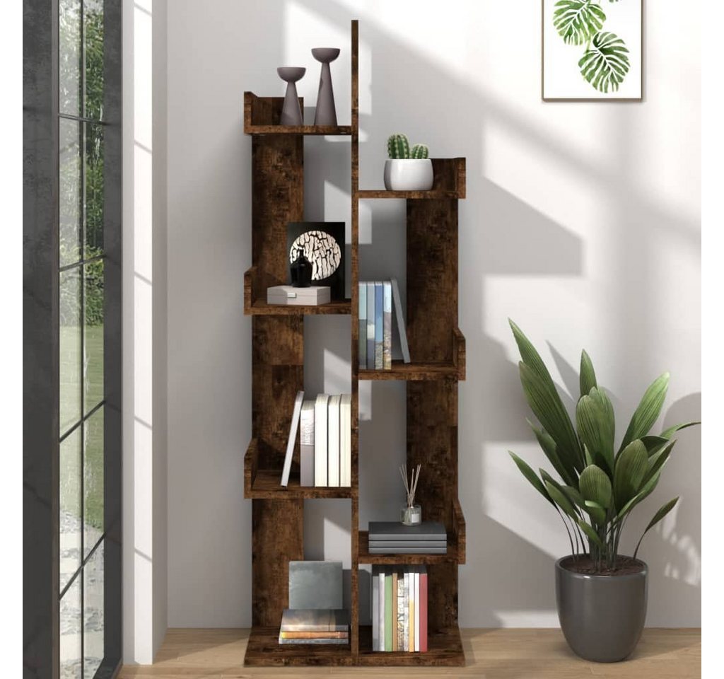 furnicato Bücherregal Bücherschrank 48x25,5x140 cm Räuchereiche Holzwerkstoff von furnicato