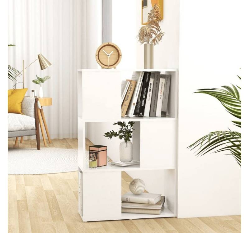 furnicato Bücherregal Raumteiler Weiß 60x24x94 cm Holzwerkstoff, 1-tlg. von furnicato