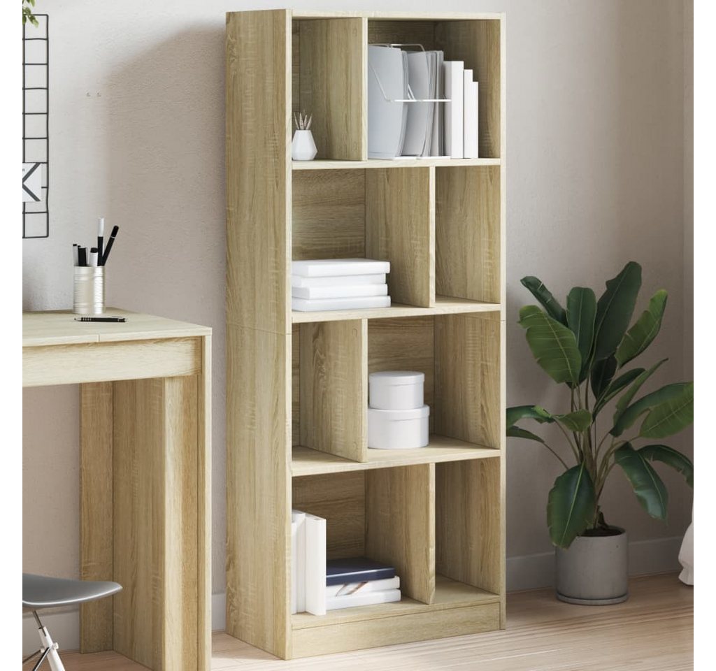 furnicato Bücherregal Sonoma-Eiche 57x28,5x141 cm Holzwerkstoff, 1-tlg. von furnicato