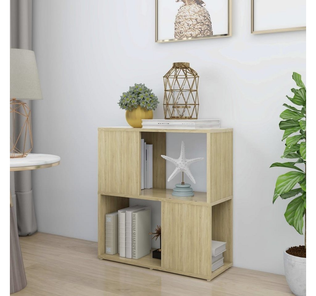 furnicato Bücherregal Sonoma-Eiche 60x24x63 cm Holzwerkstoff, 1-tlg. von furnicato