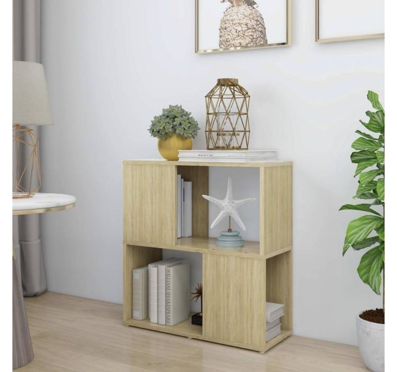 furnicato Bücherregal Sonoma-Eiche 60x24x63 cm Holzwerkstoff, 1-tlg. von furnicato