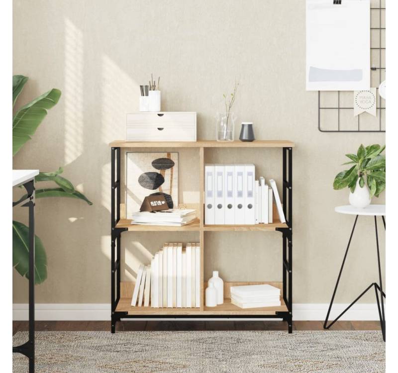 furnicato Bücherregal Sonoma-Eiche 78,5x33x82 cm Holzwerkstoff, 1-tlg. von furnicato