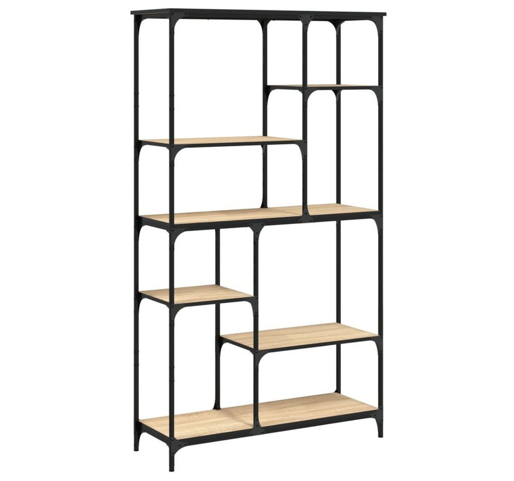 furnicato Bücherregal Sonoma-Eiche 99x35,5x176 cm Holzwerkstoff und Stahl, 1-tlg. von furnicato