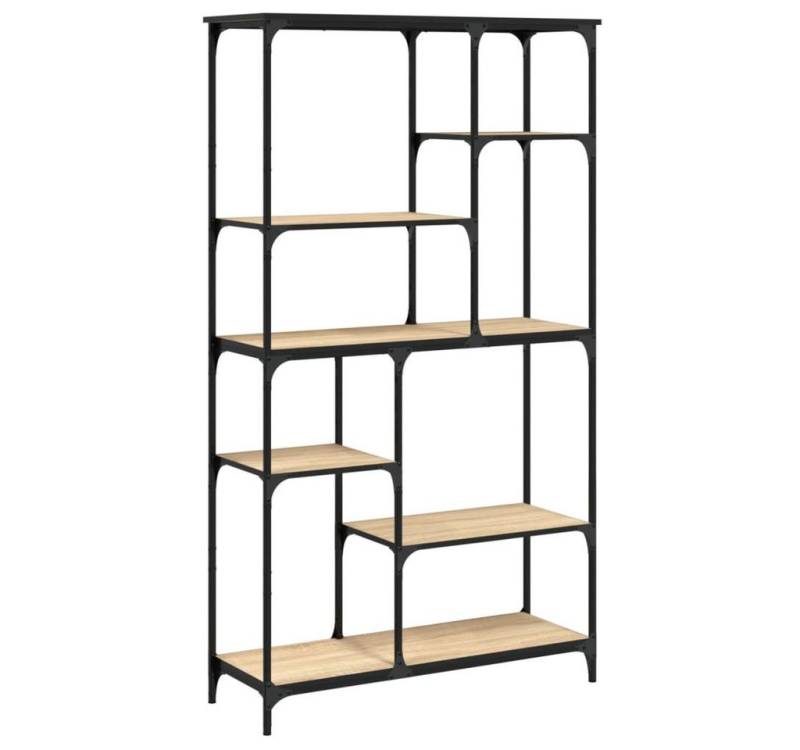 furnicato Bücherregal Sonoma-Eiche 99x35,5x176 cm Holzwerkstoff und Stahl, 1-tlg. von furnicato